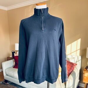 Tommy Bahama Tobago Bay Half-Zip Navy Blue Sweatshirt Men’s Size Medium
